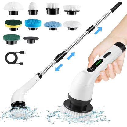 9-in-1 Cordless Electric Spin Scrubber
