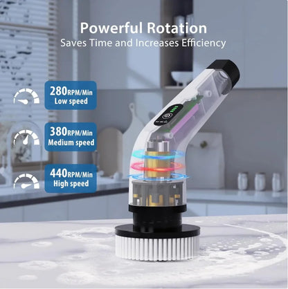 9-in-1 Cordless Electric Spin Scrubber
