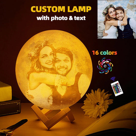 3D Personalized Moon Lamp Night Light