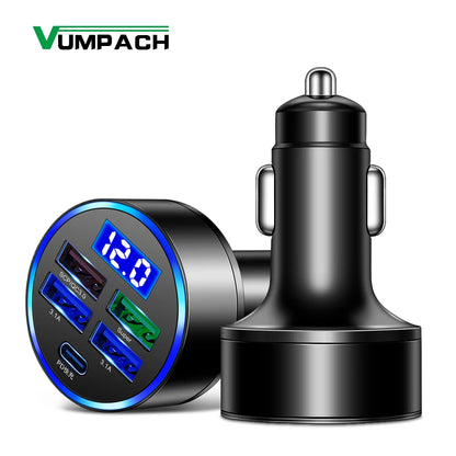 250W 5-Port Fast Car Charger