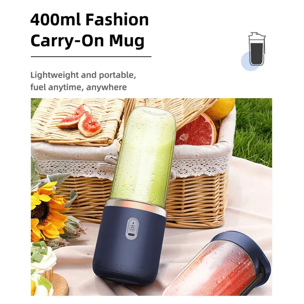 Portable USB Blender – 400ml Mini Juicer Cup