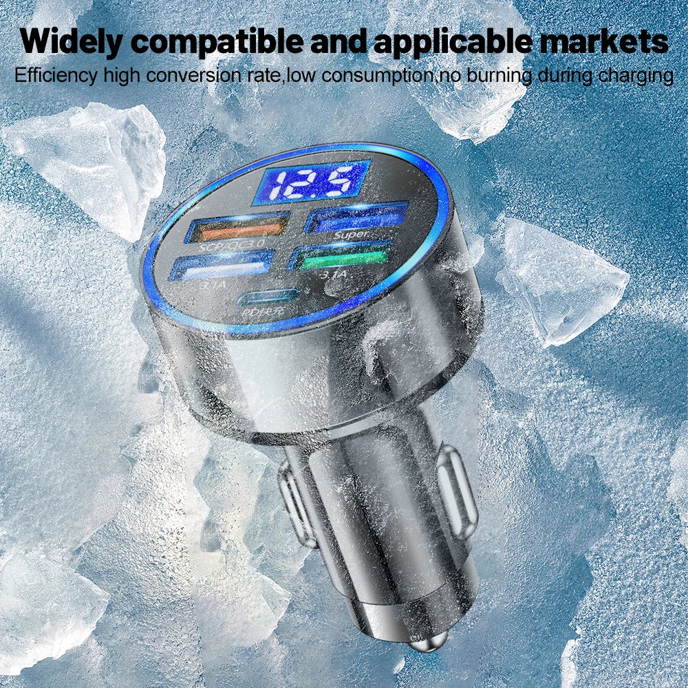 250W 5-Port Fast Car Charger