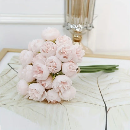 Artificial Peony Silk Flower Bouquet