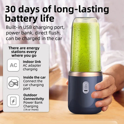 Portable USB Blender – 400ml Mini Juicer Cup