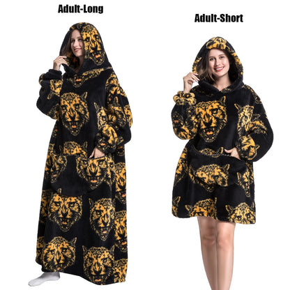 Plush Fleece Blanket Hoodie