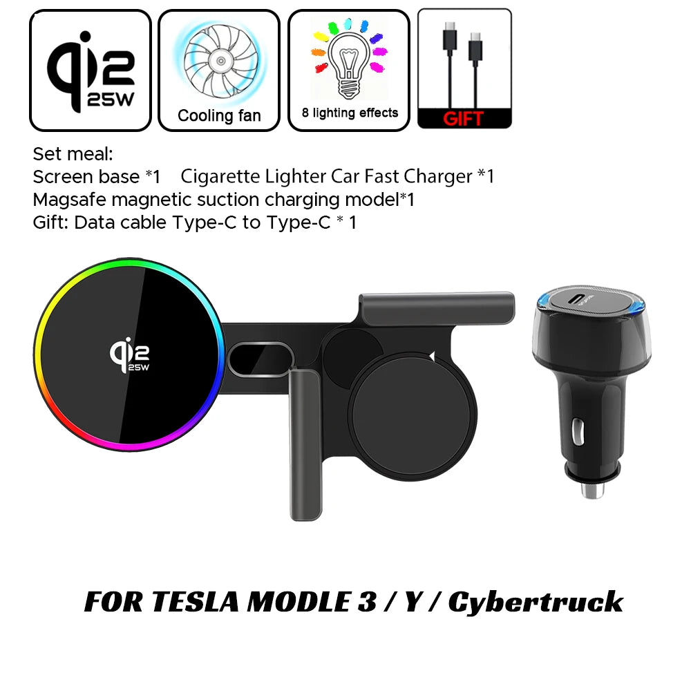 Qi2 Magnetic Wireless Car Charger Holder