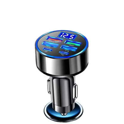6-in-1 USB-C Car Charger Adapter