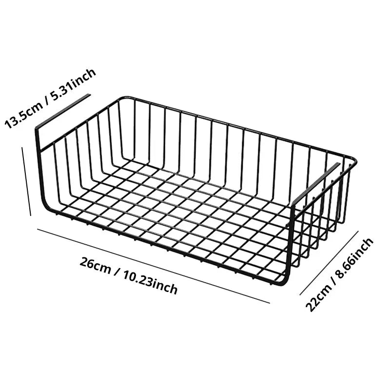 Hanging Storage Basket – Black/White