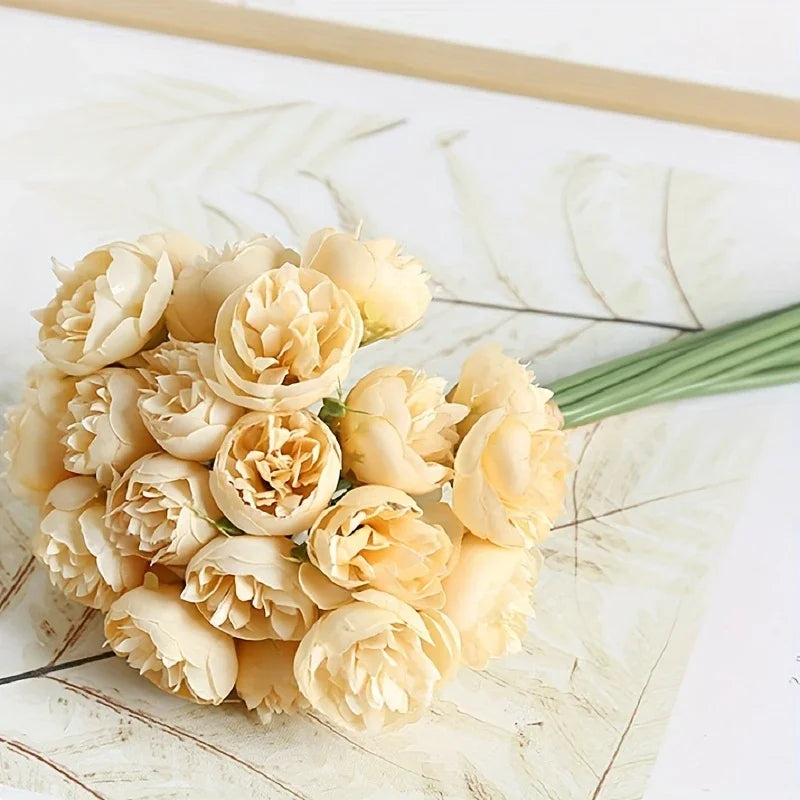 Artificial Peony Silk Flower Bouquet