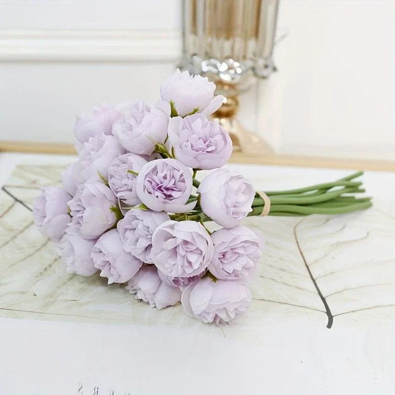 Artificial Peony Silk Flower Bouquet