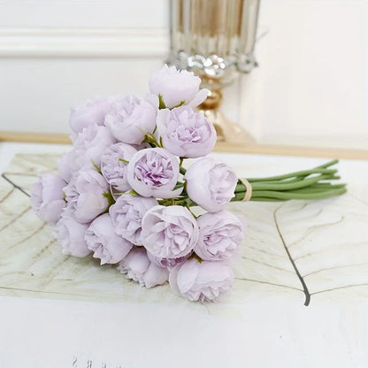 Artificial Peony Silk Flower Bouquet