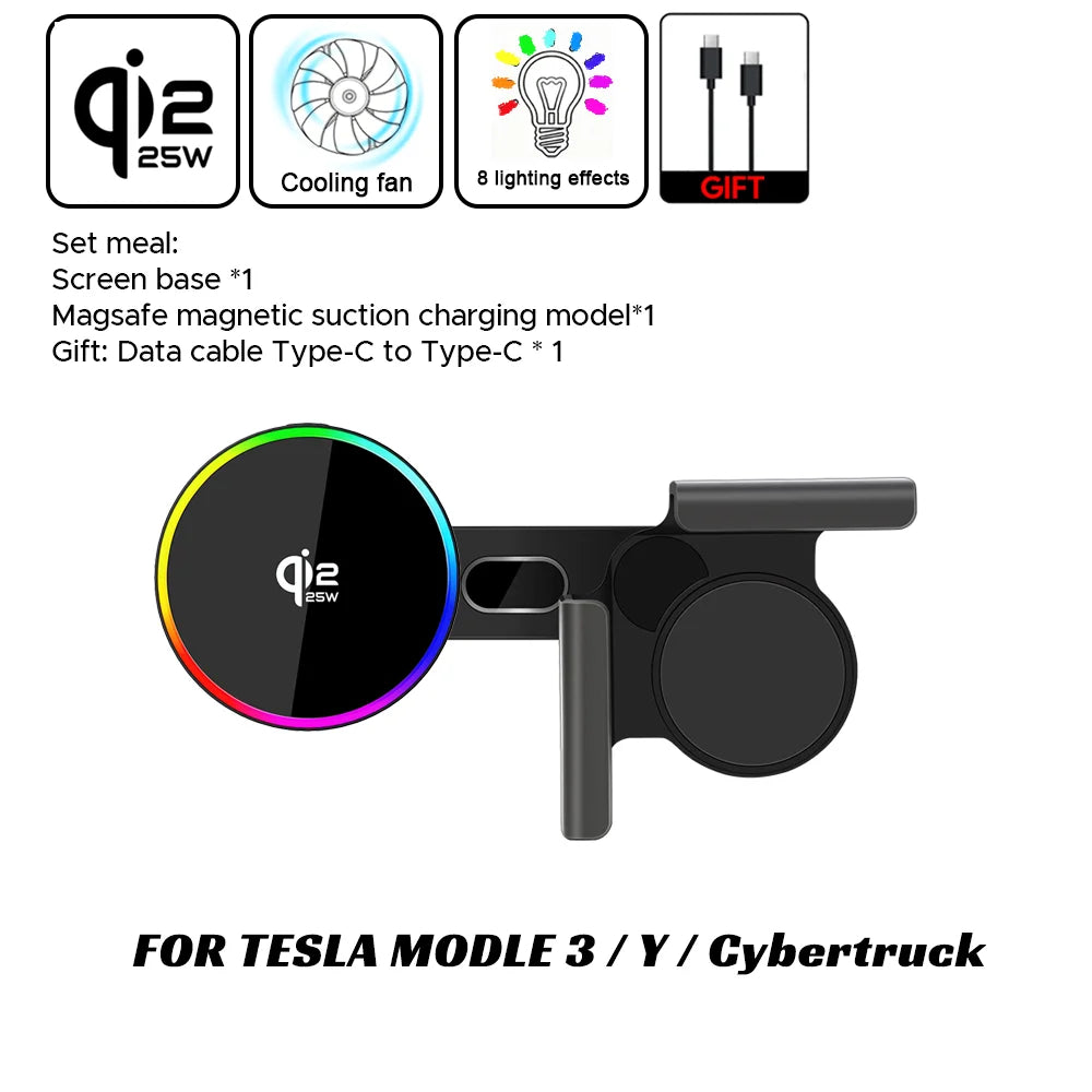Qi2 Magnetic Wireless Car Charger Holder