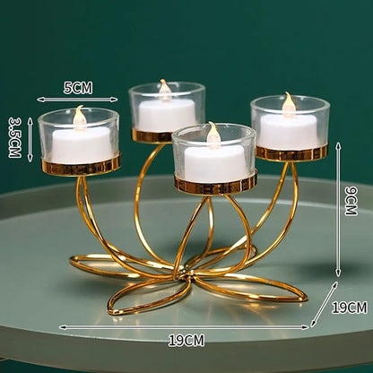 Metal Candlestick Holder Iron Candle Holders