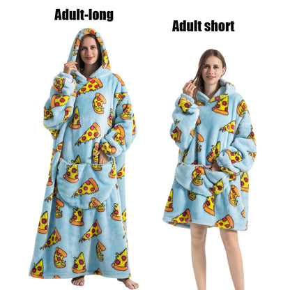 Plush Fleece Blanket Hoodie