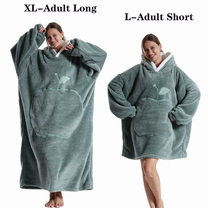 Plush Fleece Blanket Hoodie