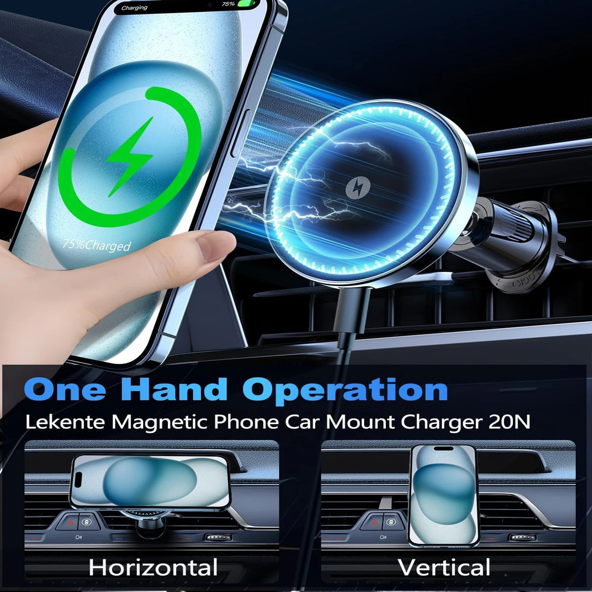 Magnetic Wireless Car Phone Charger
