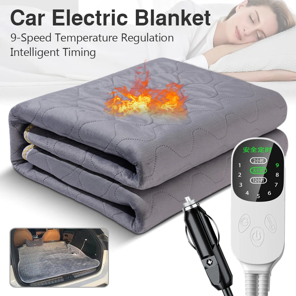 12V Car Heated Travel Blanket