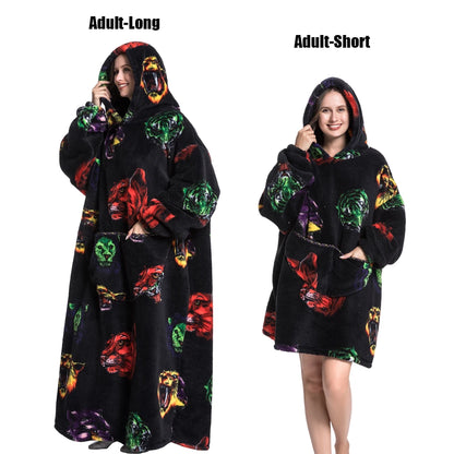 Plush Fleece Blanket Hoodie