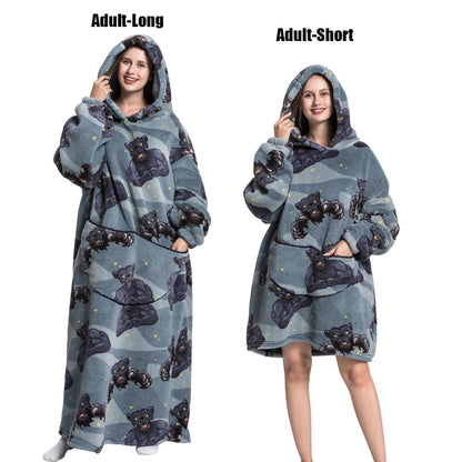 Plush Fleece Blanket Hoodie