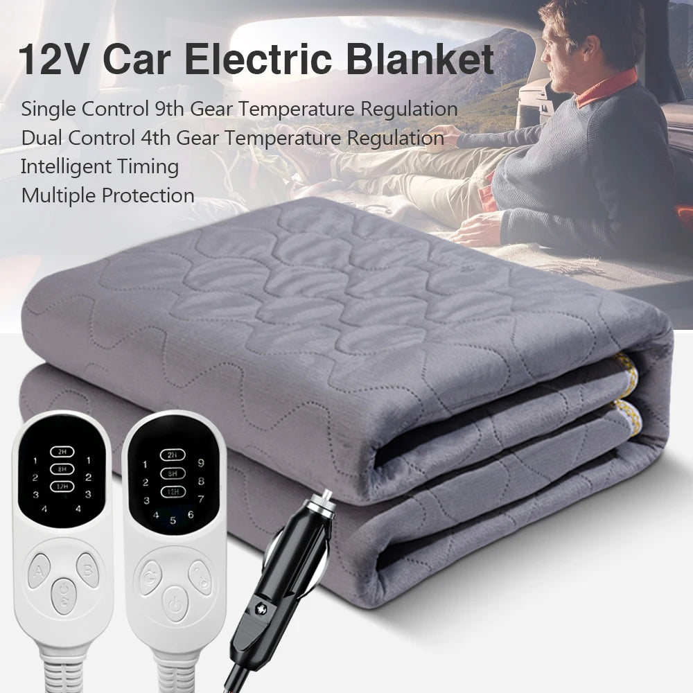 12V Car Heated Travel Blanket