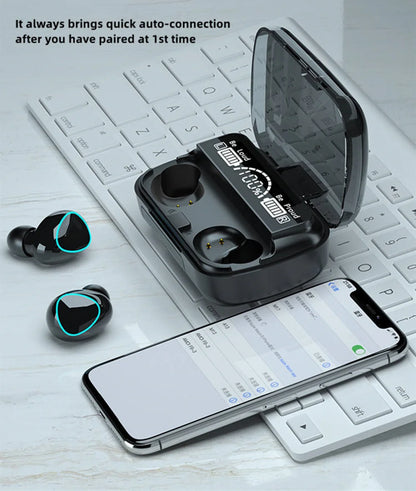 M10 Wireless Earbuds with Power Bank
