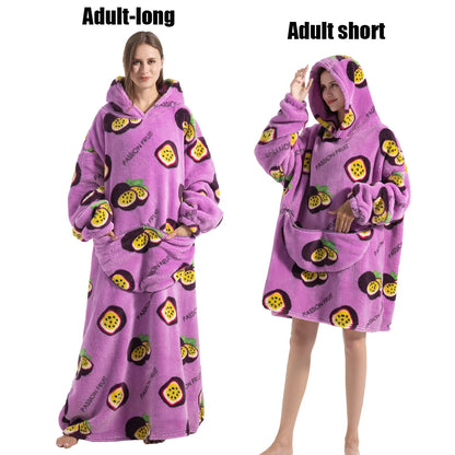 Plush Fleece Blanket Hoodie