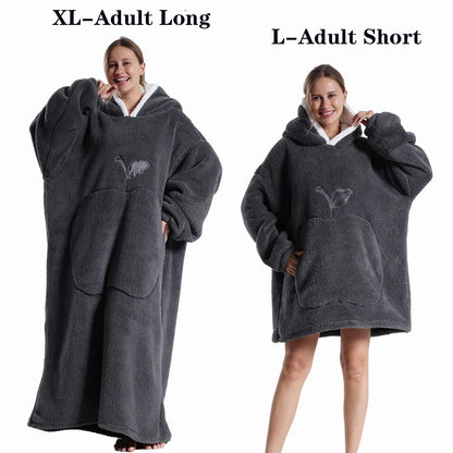 Plush Fleece Blanket Hoodie