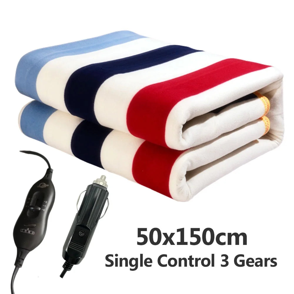 12V Car Heated Travel Blanket