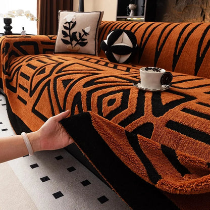 Fluffy Fleece Boho Sofa Blanket