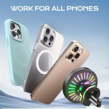 RGB Light Car Magnetic Phone Holder