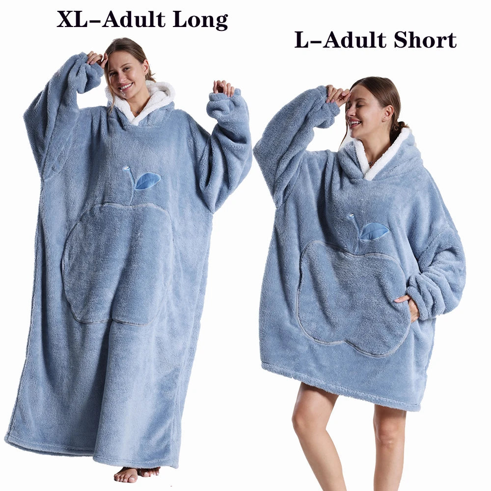 Plush Fleece Blanket Hoodie