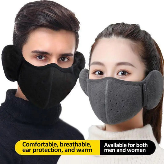 Winter Fleece Earmuffs & Face Cover