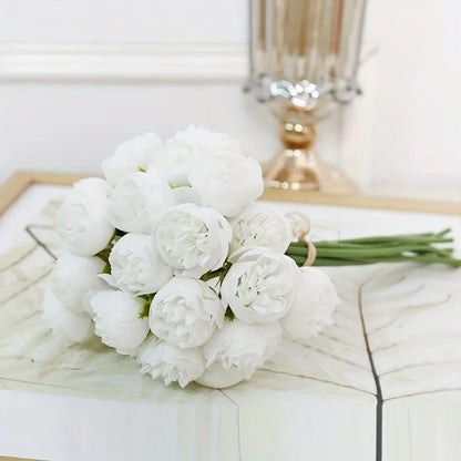 Artificial Peony Silk Flower Bouquet