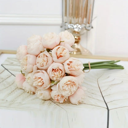 Artificial Peony Silk Flower Bouquet