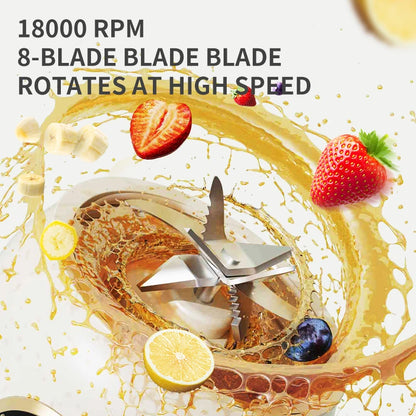 600ML Portable 8-Blade Juicer Blender