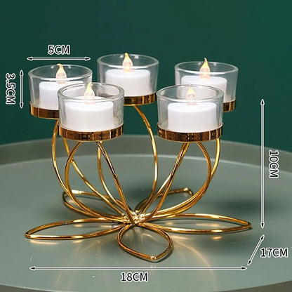 Metal Candlestick Holder Iron Candle Holders