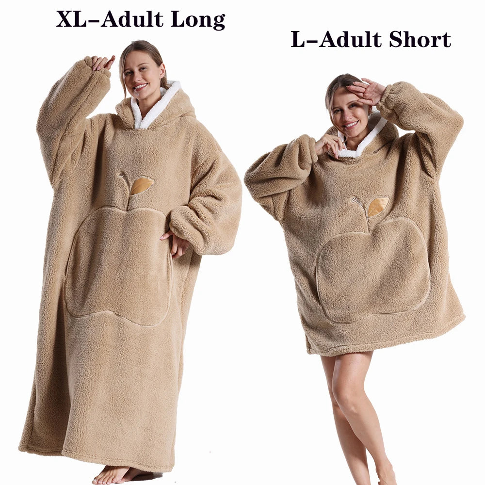 Plush Fleece Blanket Hoodie