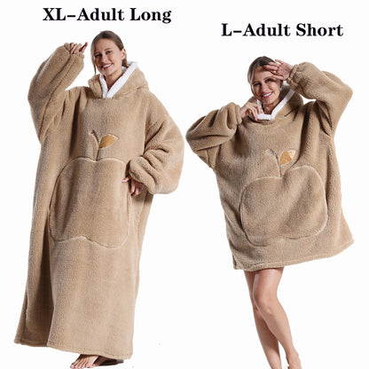 Plush Fleece Blanket Hoodie