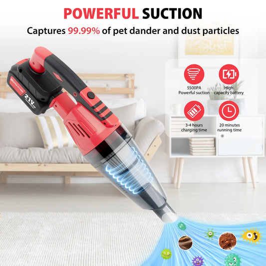 55KPA Cordless Handheld Vacuum Cleaner