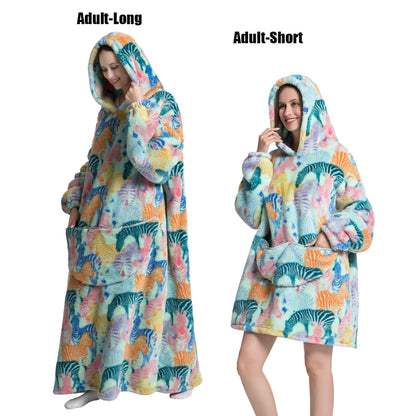 Plush Fleece Blanket Hoodie