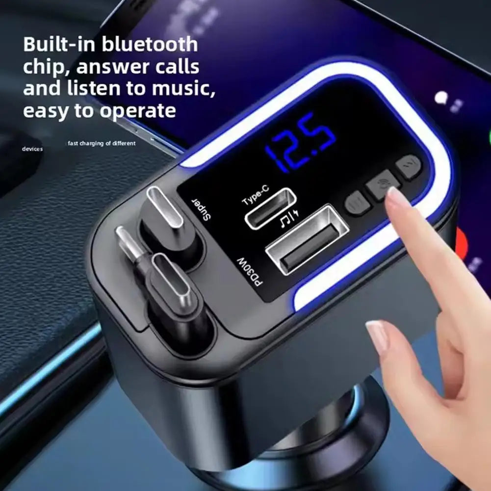 5-in-1 180W Retractable Car Charger