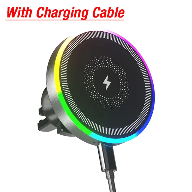 RGB Light Car Magnetic Phone Holder