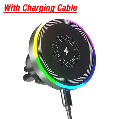 RGB Light Car Magnetic Phone Holder