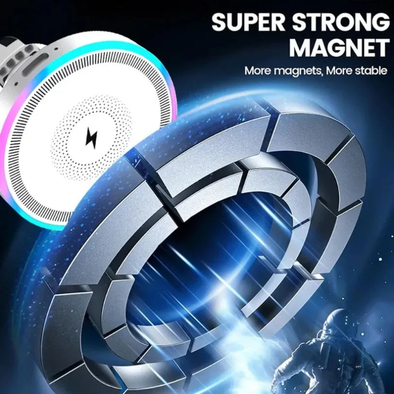 RGB Light Car Magnetic Phone Holder