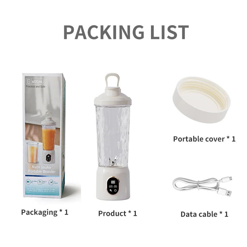 600ML Portable 8-Blade Juicer Blender