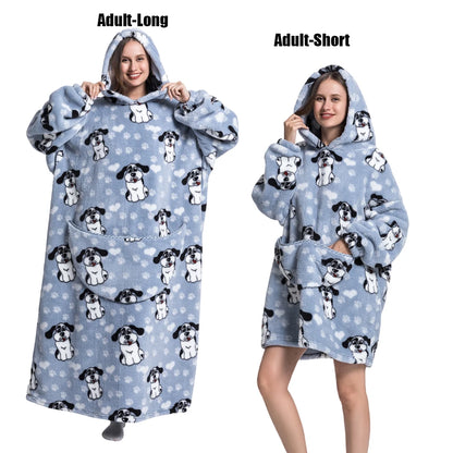 Plush Fleece Blanket Hoodie