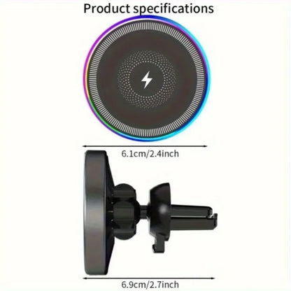 RGB Light Car Magnetic Phone Holder