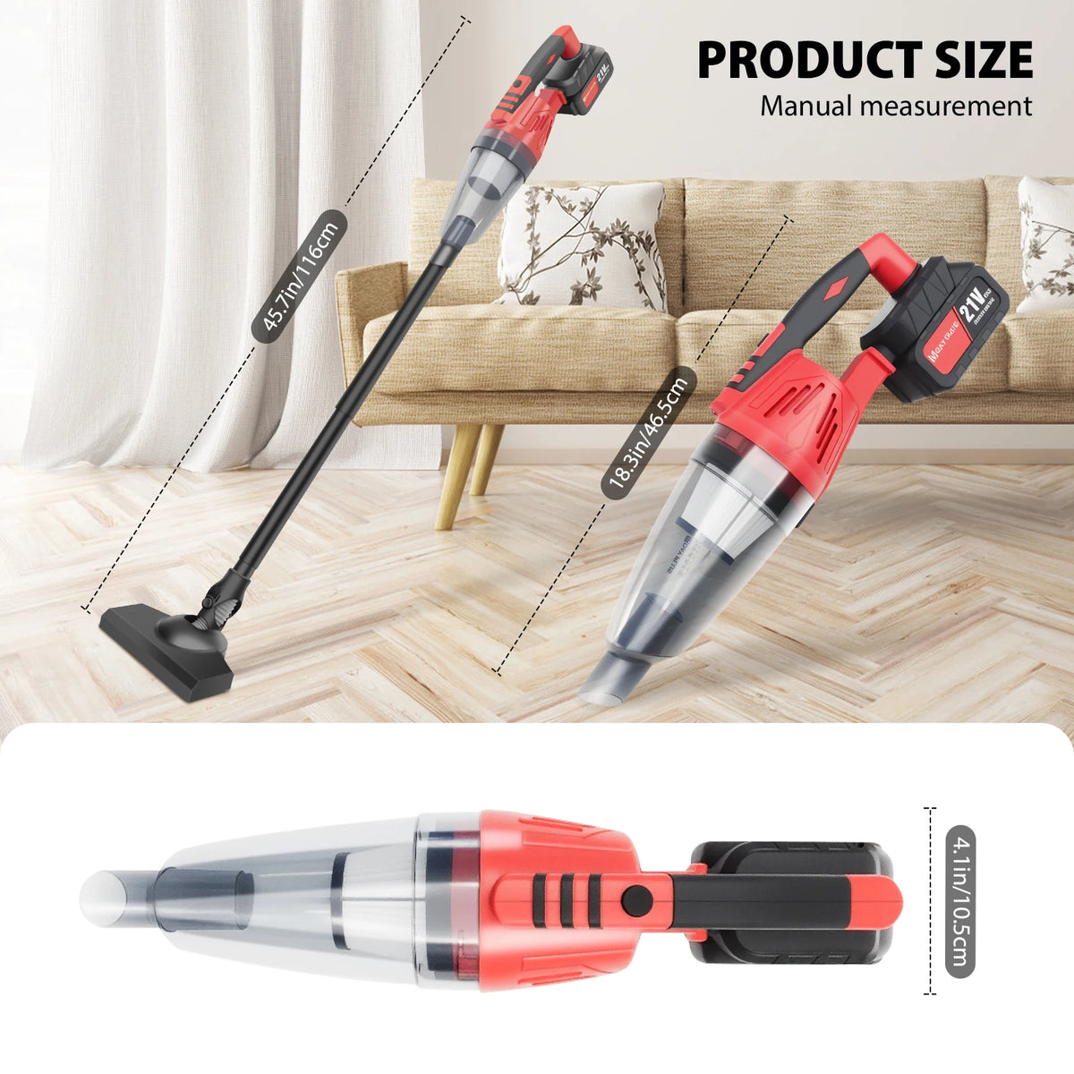 55KPA Cordless Handheld Vacuum Cleaner
