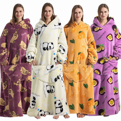 Plush Fleece Blanket Hoodie