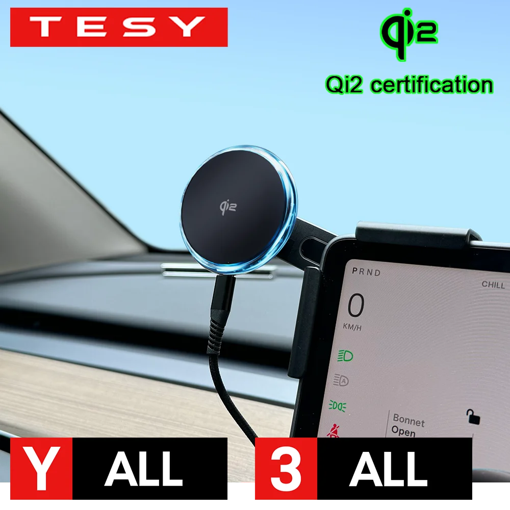 Qi2 Magnetic Wireless Car Charger Holder